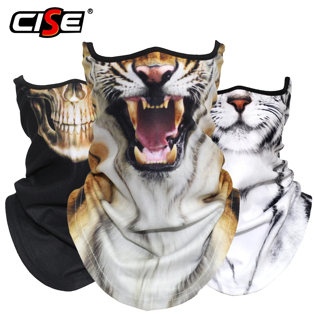

Cat Animal Ghost Grim Neck Gaiter Warmer Windproof Motorcycle Balaclava Face Mask Cover Winter Halloween Snowboard Cycling Biker