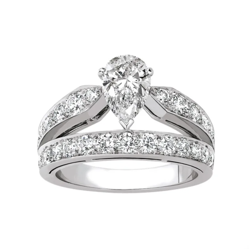 Изысканное свадебное кольцо с камнями CZ женские модели женское одиночное