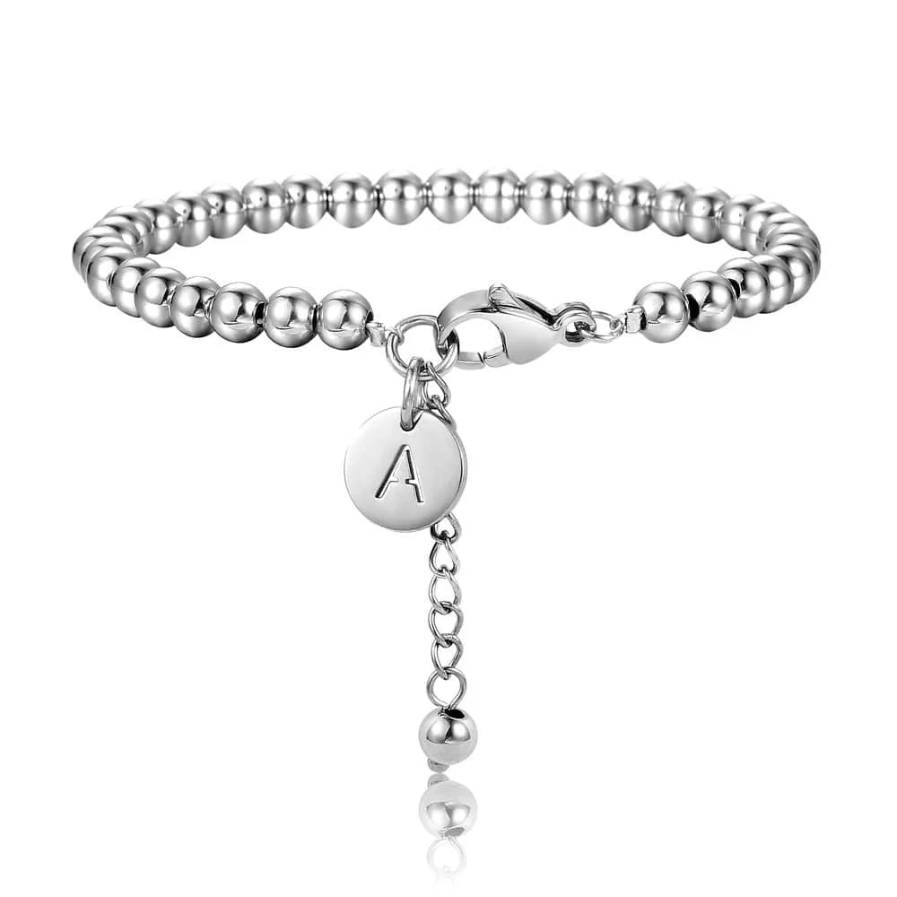 Clasps Bracelet Trendsmax регулируемые бисерные браслеты из нержавеющей стали очаровательный браслет с буквой для мужчин и женщин ювелирные изделия подарок DB249 - Окраска металла: Clasps Bracelet