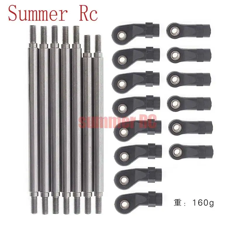 

Summer Rc 6mm Stainless Steel Chassis Link Set Unassembled Kit for 1/10 RC Car Crawler Redcat GEN8 Upgrade Parts