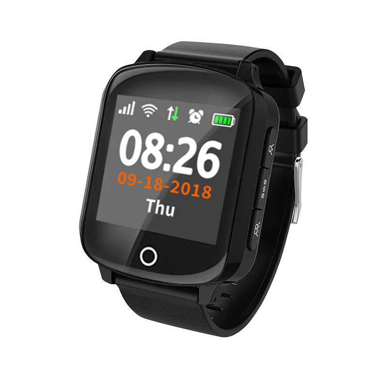 

IP68 Waterproof Elderly GPS WIFI Tracker Android Heart Rate blood pressure Safety Anti-Lost Fall-Down Alarm Locator Smart Watch