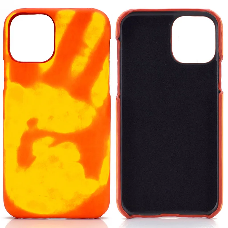 100pcs/lot DHL Cover Innovative Heat Temperature-Sensitive Color Thermal Sensor Phone Case for iPhone11Pro max XR XS Max |