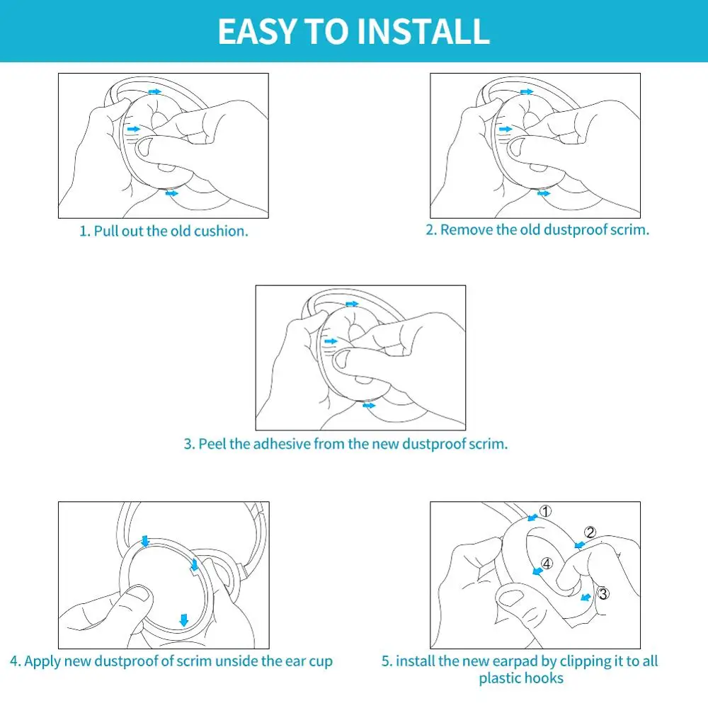 2 шт. Сменные подушечки для ушей с эффектом памяти защитная накладка Bose Quiet Comfort15