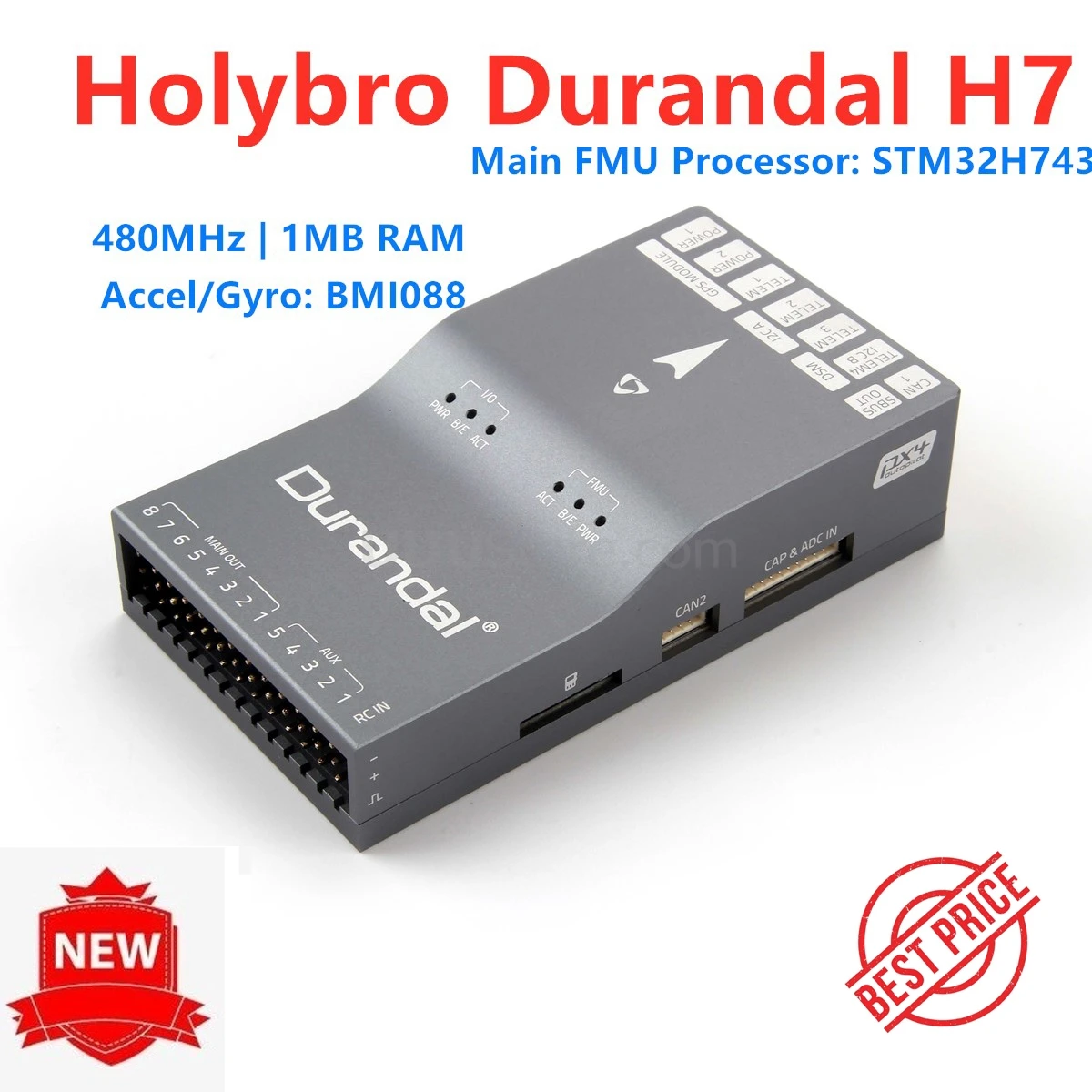 2019 Новый Holybro Durandal H7 Pixhawk4 PX4 с открытым исходным кодом Контролер полетов FC для 4