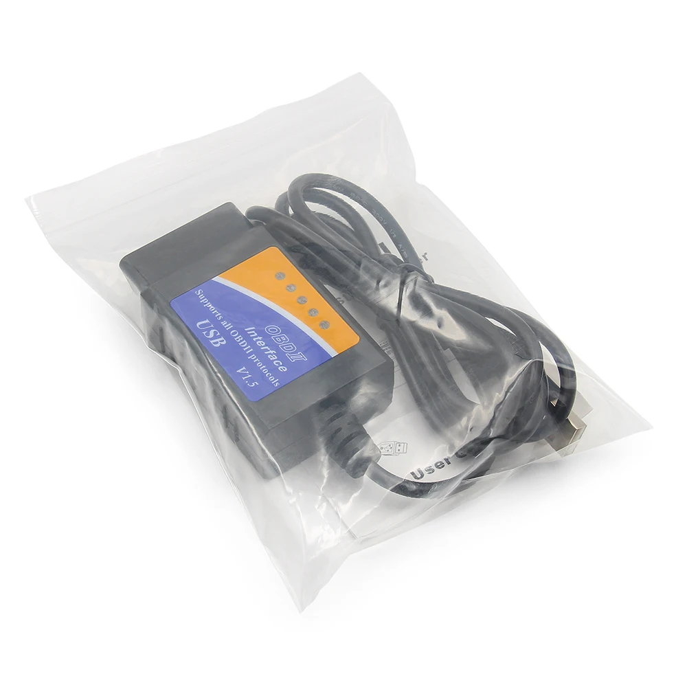 Original OBD2 Scanner elm327 v1.5 USB PIC18F25K80 Auto diagnostics scanner code reader ELM 327 V1.5 for FORScan | Автомобили и