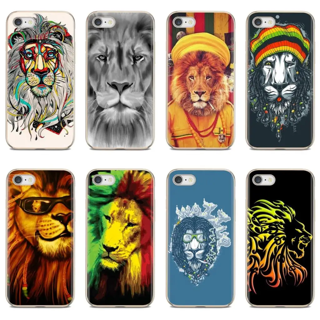 Rasta lion reggae bob marley Art для iPhone iPod Touch 11 12 Pro 4 4S 5 5S SE 5C 6 6S 7 8 X XR XS Plus Max 2020 мягкие