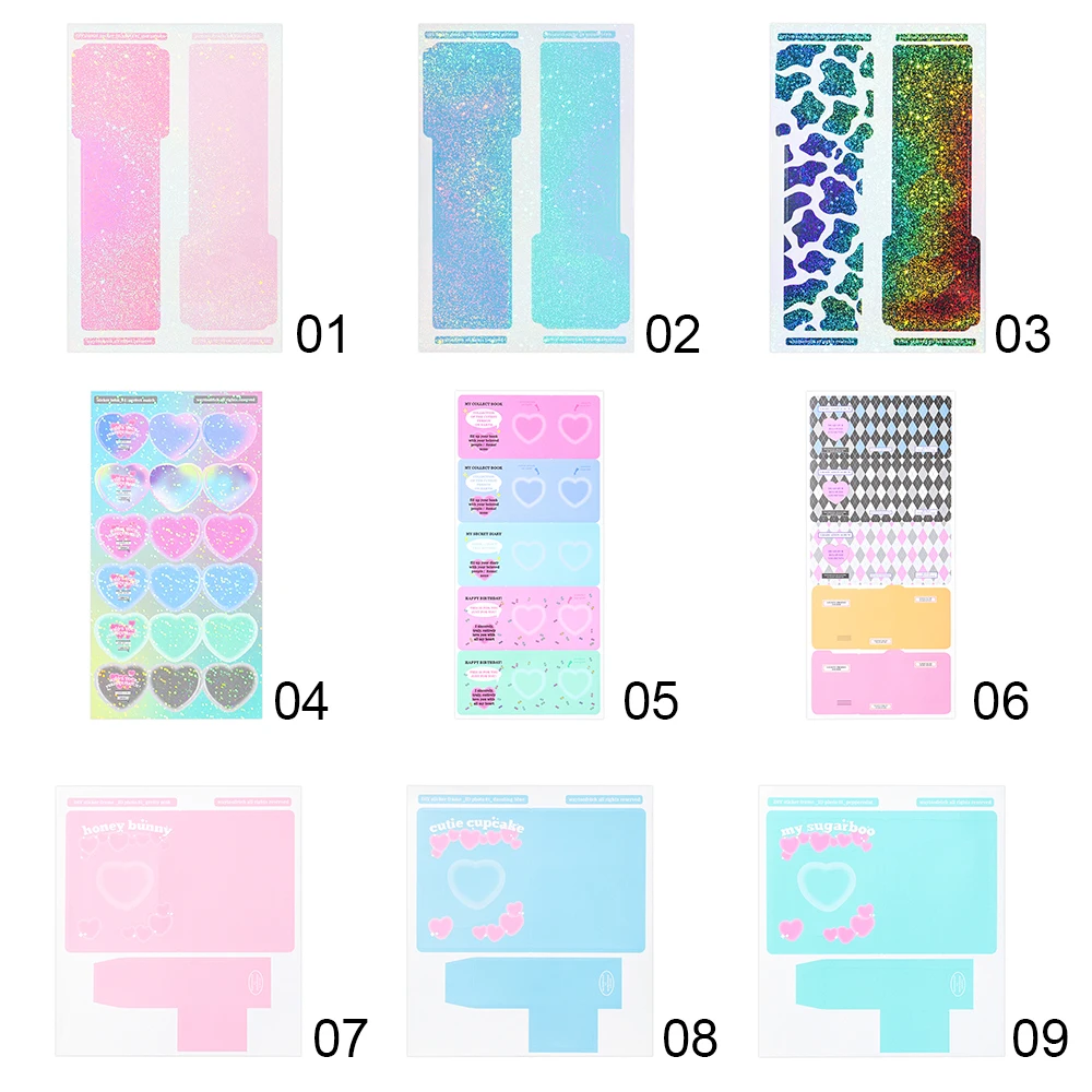 Фоторамка в форме сердца декоративная фоторамка альбом для карт наклейка ручная