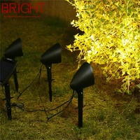 bright outdoor solar lawn light modern waterproof ip65 black garden lamp home for villa 3 pcs