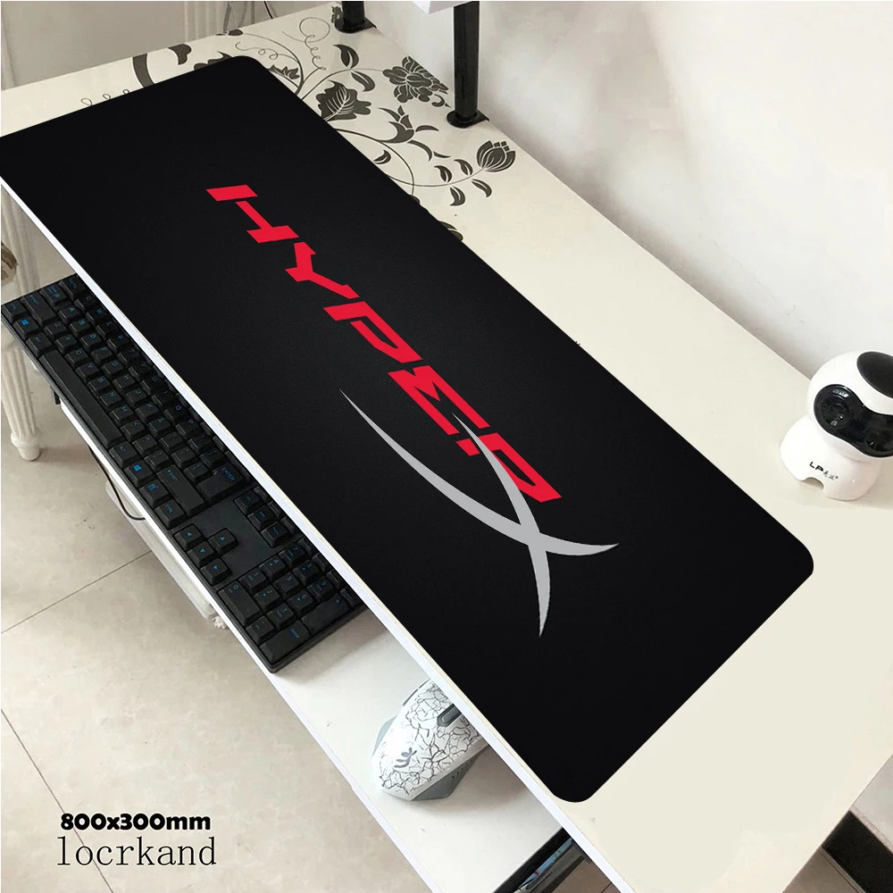 

Коврик для мыши HyperX, большой игровой Настольный коврик для клавиатуры XXL, коврик для мыши 800x300 мм, резиновый коврик для мыши, игровой нетбук д...