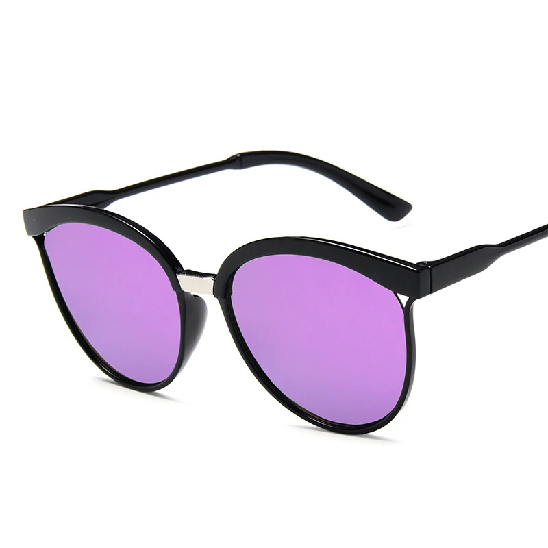 PurPle Lens RBRARE классические простые солнцезащитные очки кошачий глаз женские роскошные пластиковые солнцезащитные очки классические ретро Lunette De Soleil Femme UV400 - Цвет линз: PurPle Lens