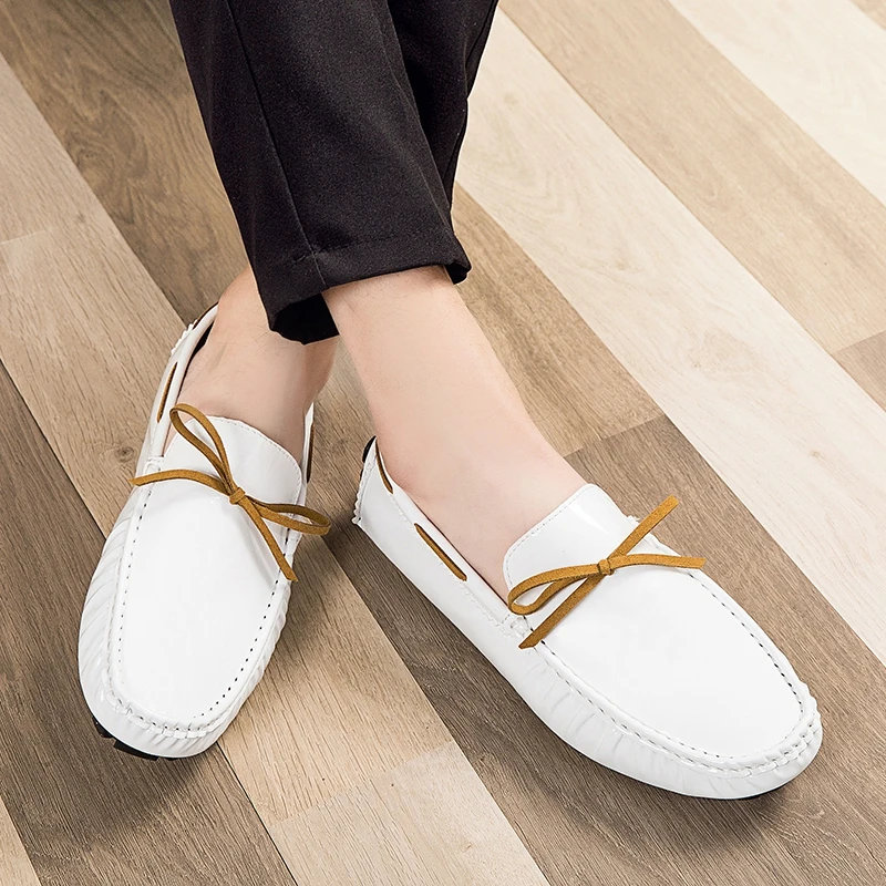 

Loafers Shoes Men's Fashion Shoes Men 2021 Summer Comfy Slip-on Male Flats Moccasins Footwear Brand Leather Men Casual Shoes E9