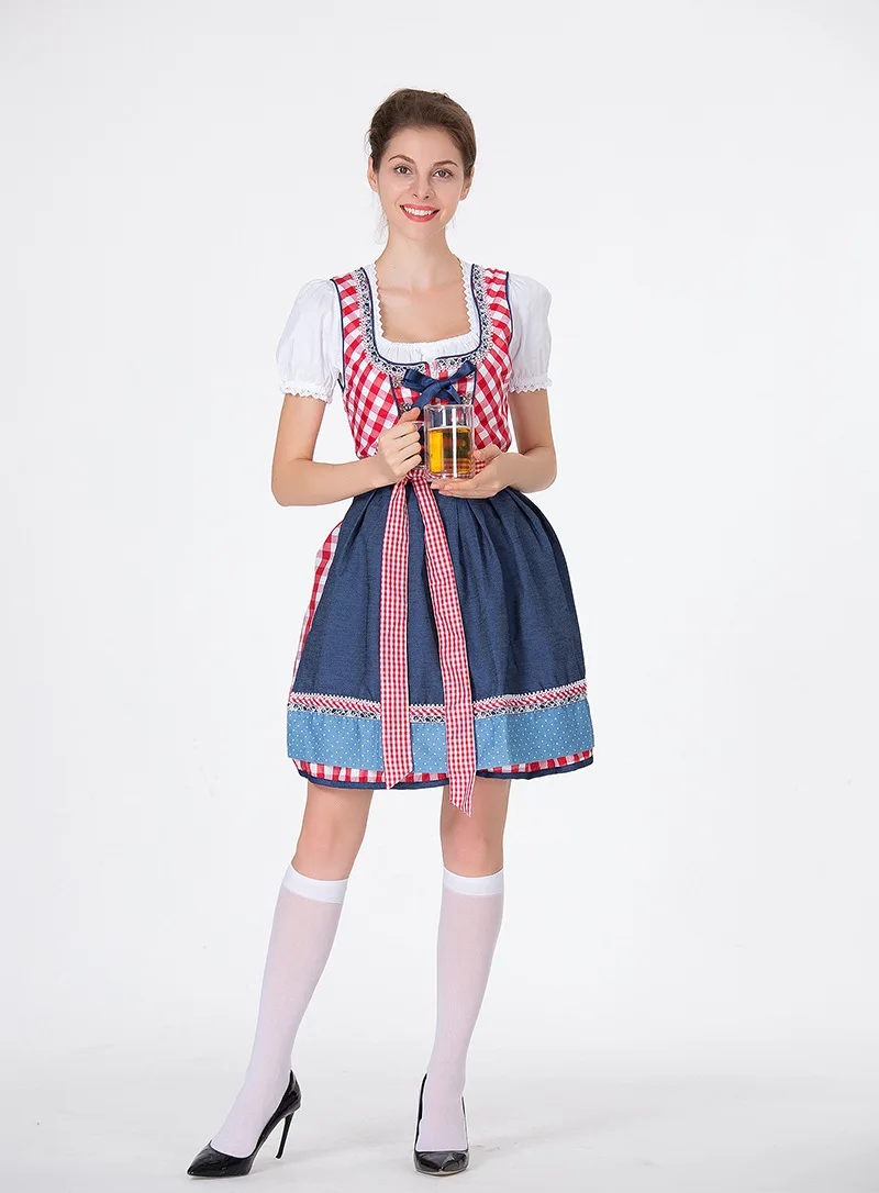 Платье горничной Октоберфест костюм для косплея костюмы на Хэллоуин женщин