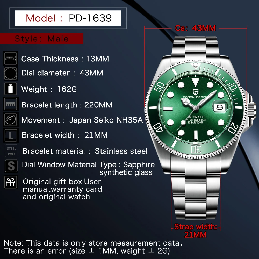 PAGANI DESIGN Mechanical Wristwatch 2