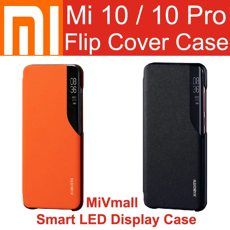 Чехол с откидной крышкой для Xiaomi Mi 10 Pro официальный оригинальный умный