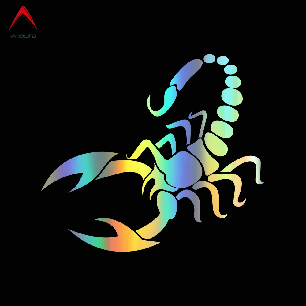

Aliauto Personality Scorpion Car Sticker and Decals Reflective Laser Car Styling 3D Stickers Waterproof Sunscreen,13*11.5cm
