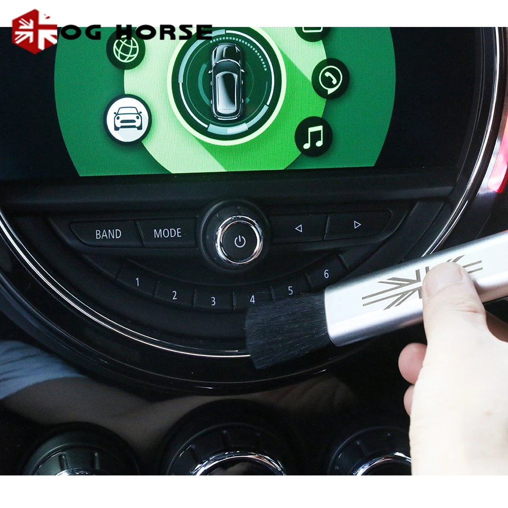 

Union Jack Car Air Conditioner Outlet Flexible Dusting Gap Cleaning Soft Brush Tool Air Vent For All MINI Cooper Accessories