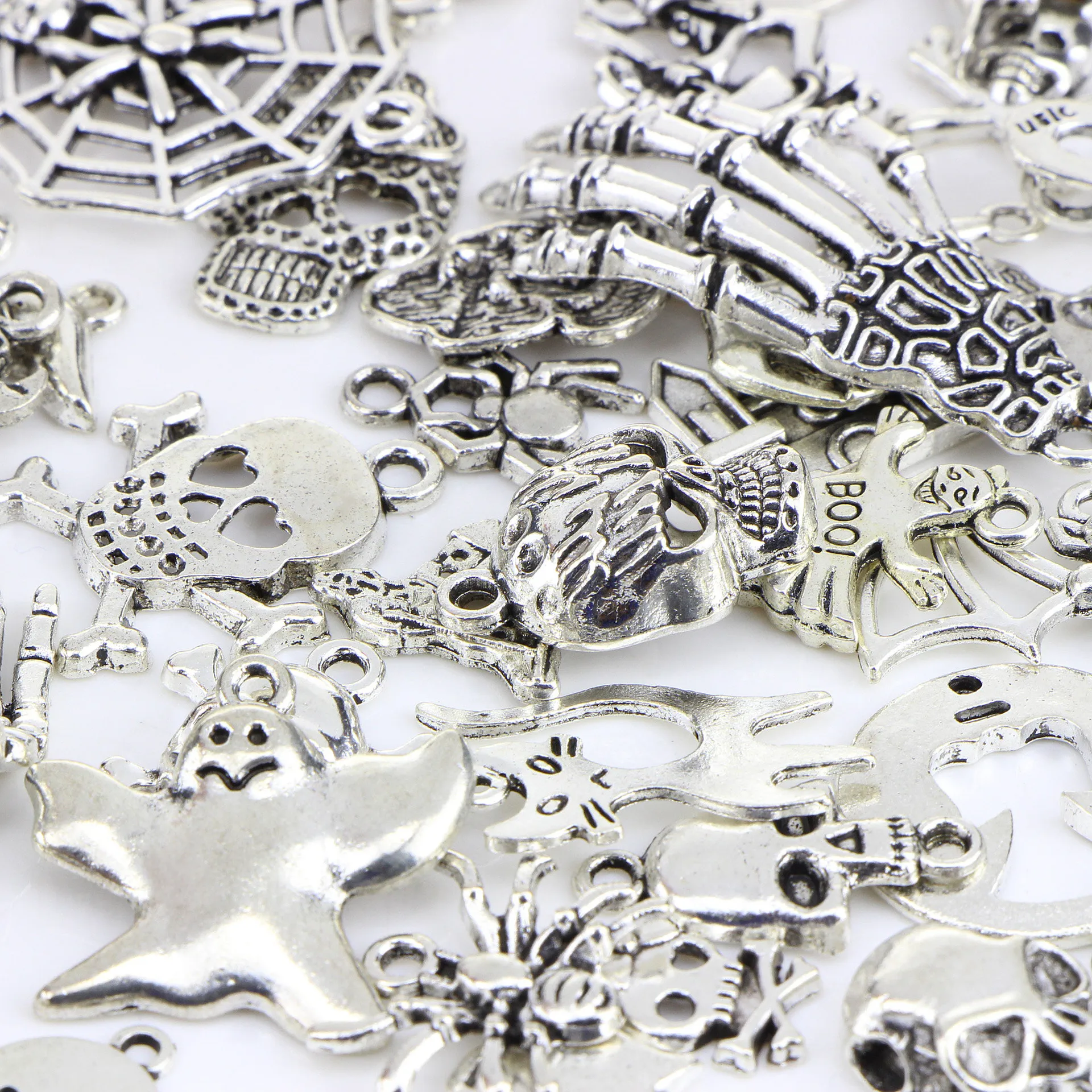 Хэллоуин Древний серебряный аксессуары 60 шт. тибетское серебро ювелирные