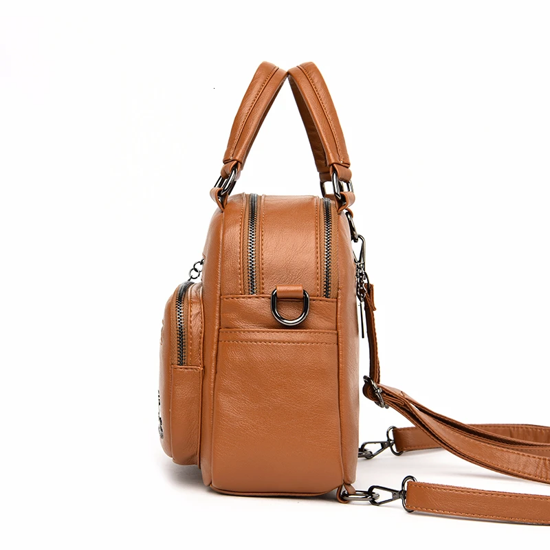 Женский многофункциональный кожаный рюкзак Sac A Dos высокого качества новинка 2019 |