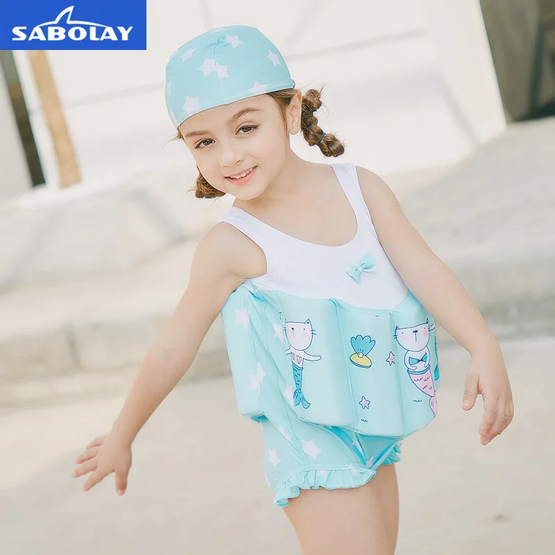 Детский цельный летний плавучий жилет купальный костюм для детей пляжный