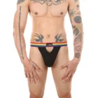 Стринги мужские Y-образные с мешочком, с низкой посадкой