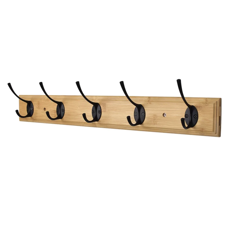 

Bedroom Furniture Coat Rack Clothes Hanger Hooks Closet Bamboo Hat Rack Coat Hanger Wall Hook