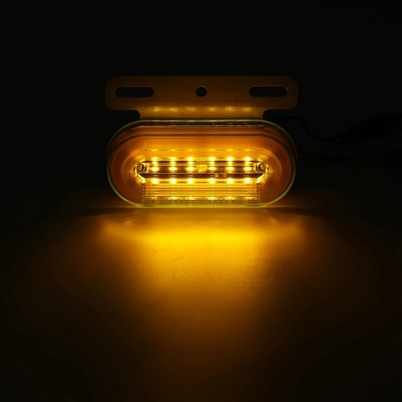 

10Pcs 24V 12 LED Car Truck Side Marker Light Car External Light Signal Indicator Lamp Warning Tail Light 3 Modes Trailer