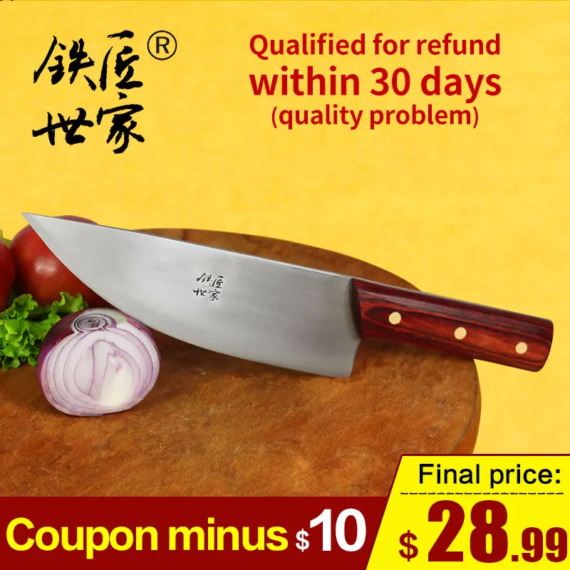 Шеф-повара нож-топорик ручной работы из нержавеющей стали кованые нарезки нож