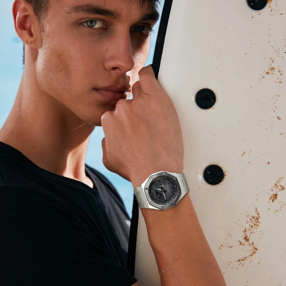 

3th Generation GA2110 Watch Band Bezel for Casio G-Shock GA-2100 DIY Watchband and Case Bezel for GA-2100/GA-2110