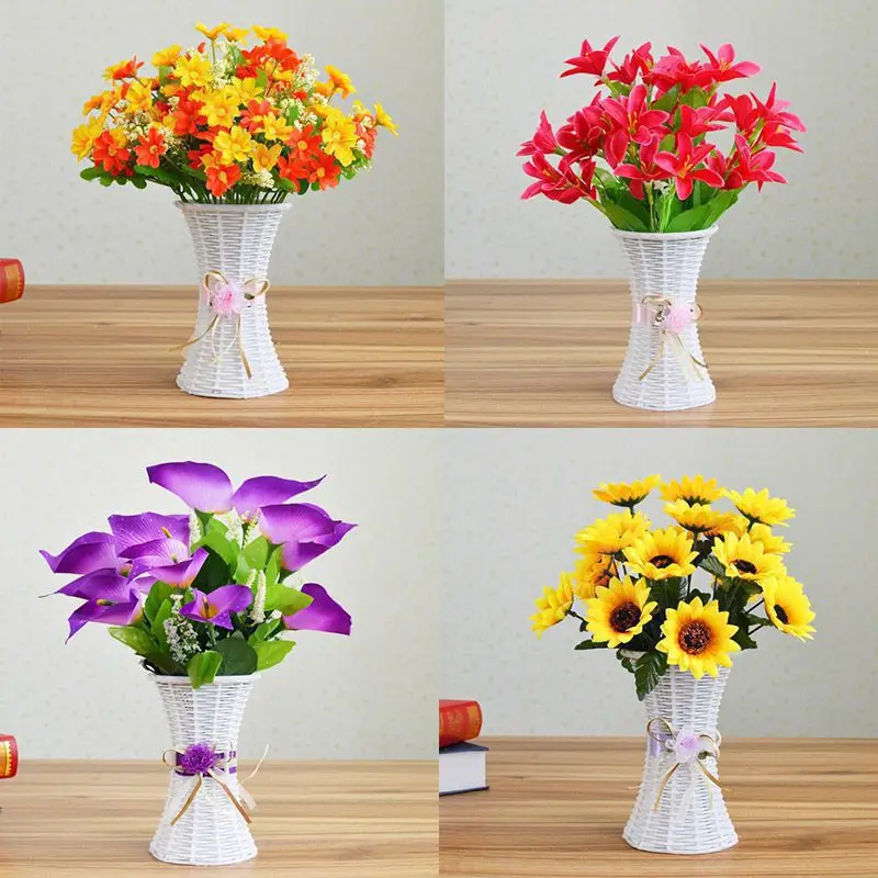 

Yizan simulation artificial flower living room bedroom decorated with plastic flower set accessories tea table dry bouquet