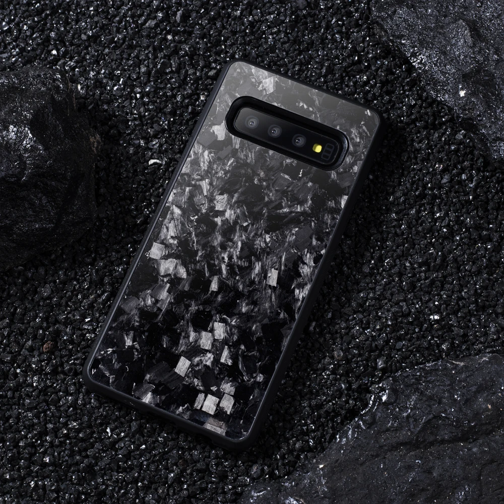 Чехол из настоящего кованого углеродного волокна для Samsung S10 S10E задняя крышка
