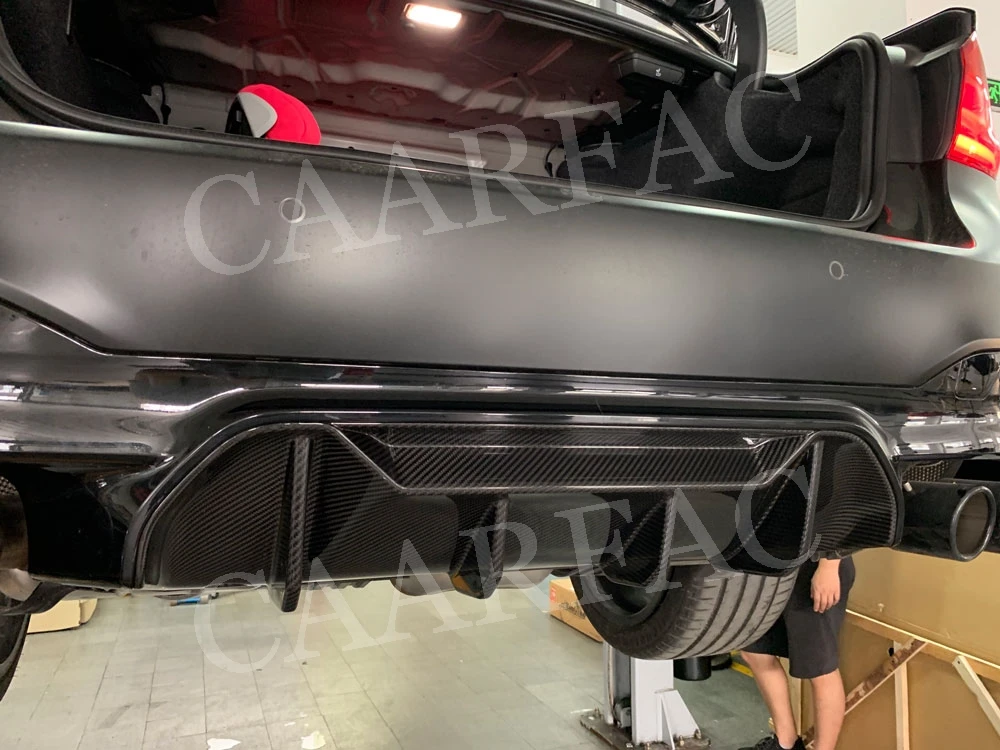 Задний спойлер диффузора для губ из углеродного волокна BMW 5 серии F90 M5 2017 2018 2019 FRP P
