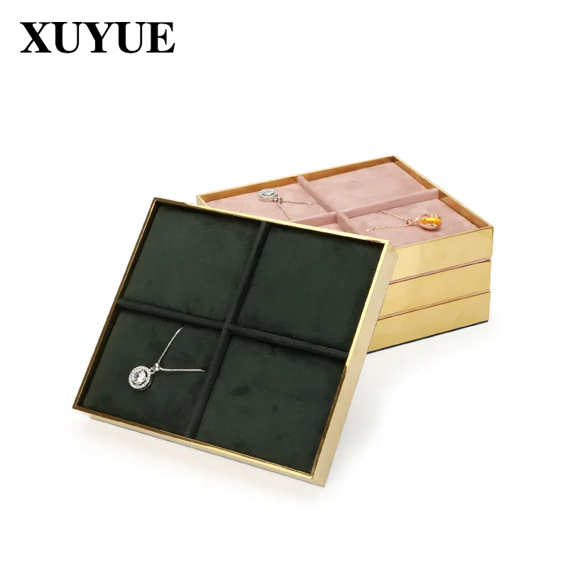 Jewelry jewelry display stand factory direct metal necklace pendant display tray display storage props tray