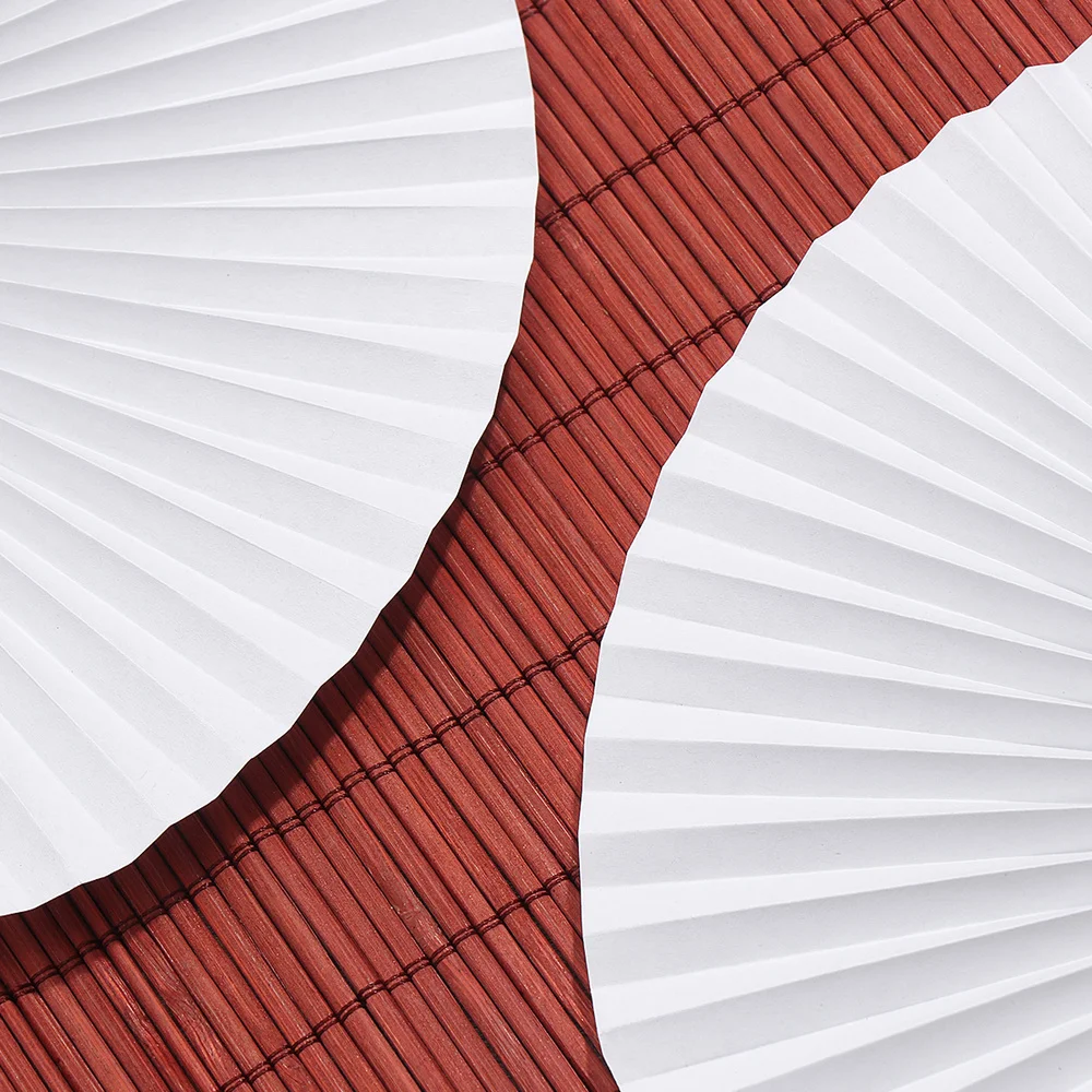 

60pcs Folding Fan Handheld Fans Paper Folded Fan Circular Paper Fan for Wedding Party