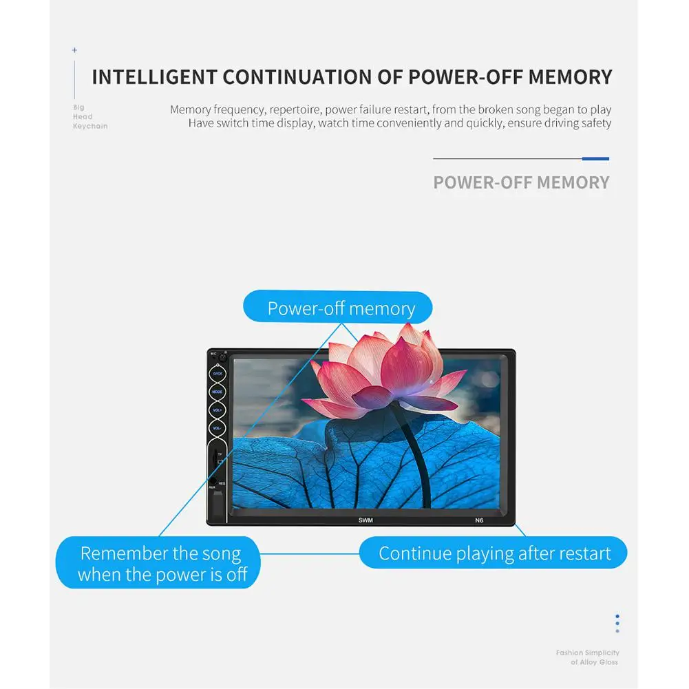 HiMISS MP5 авто медиаплеер USB Bluetooth аудио автомобильное радио Multimidia 12V FM HD 7 &quotэкран