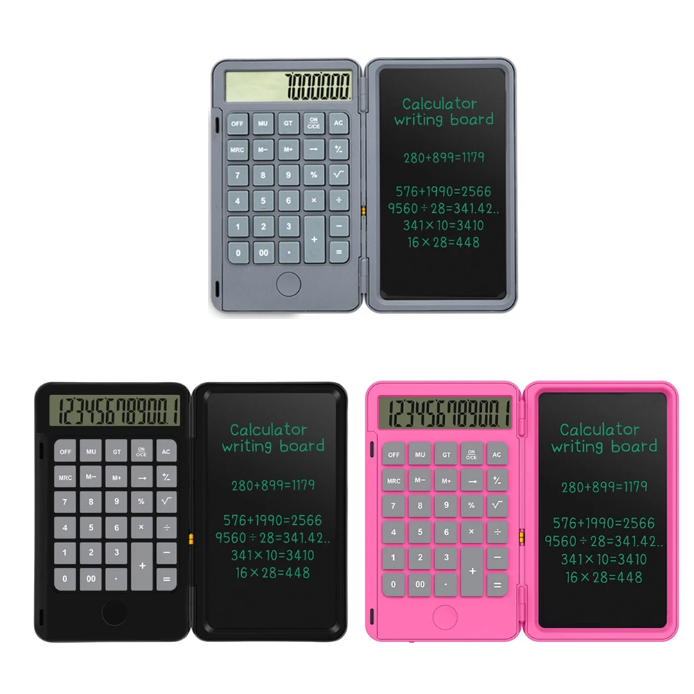Планшет для письма складной калькулятор & 6 дюймов ЖК дисплей планшет Цифровой