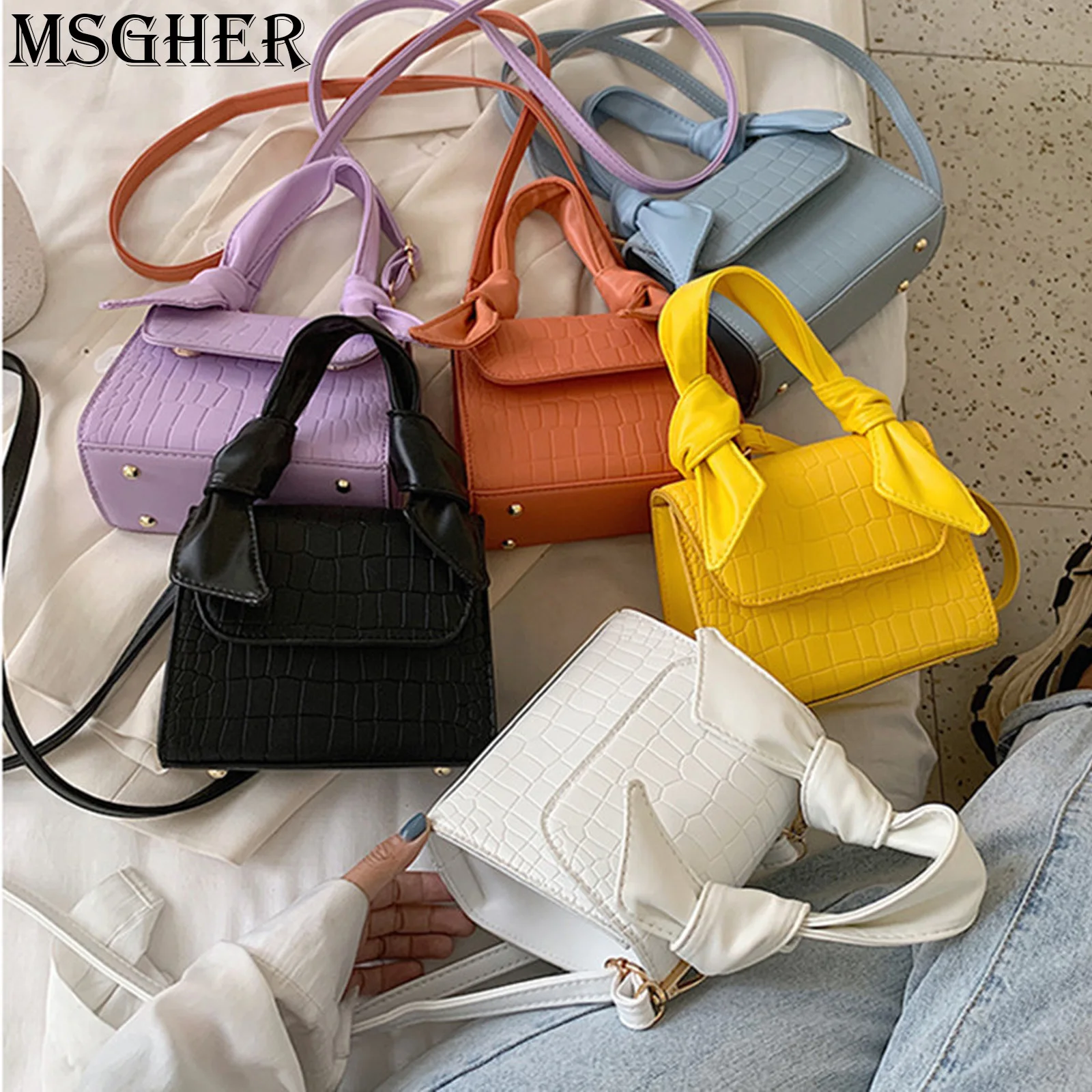 

Multi-color Small Bag Single Shoulder Cross-slung Stylish Portable Square Bag Spring Summer 2021 New Fashion