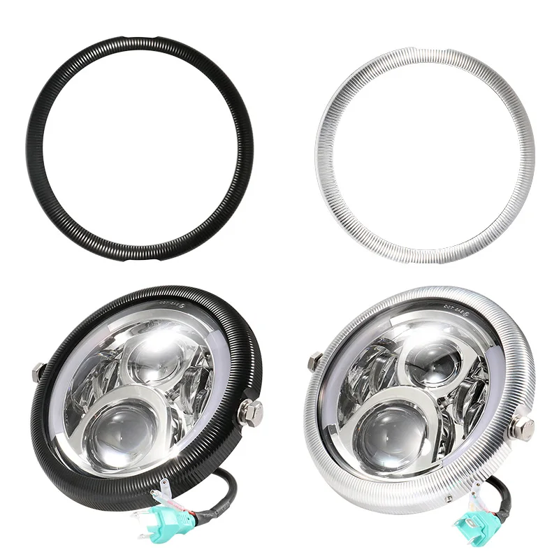 Мотоцикл 7 &quotсветодиодный фары переходное кольцо фар крепление отделка