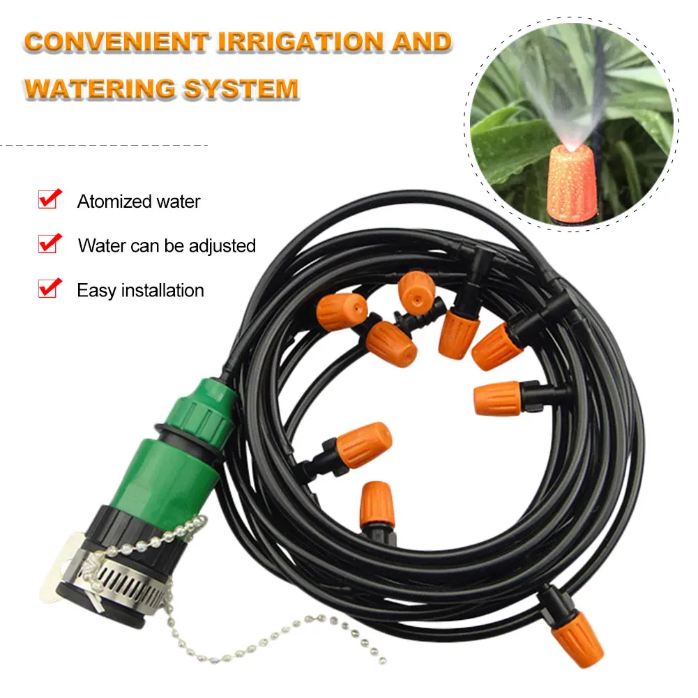 

High Pressure Water Hose Spray Gun Household 10M Atomizer Adjusting Nozzle Watering Patterns Watering Garden Hand Washing Tool
