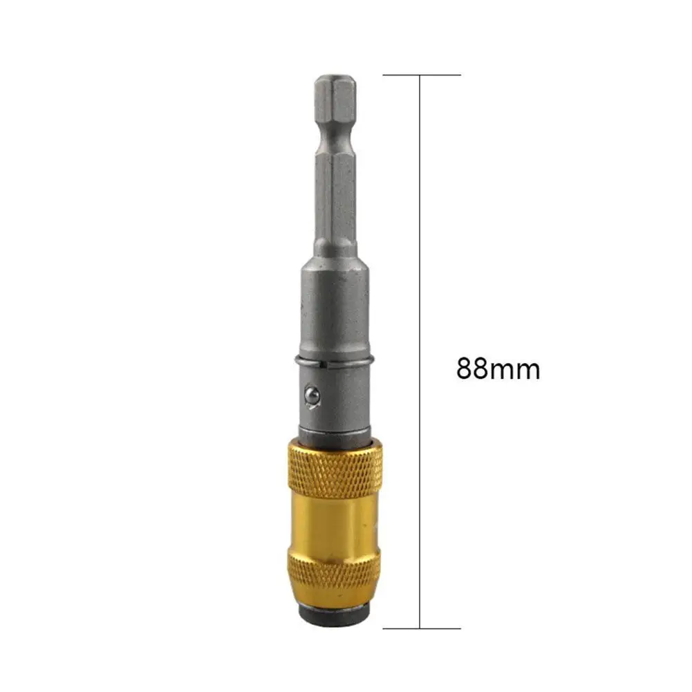

Steel Impact Magnetic Screw Drill Tip Adjustable Pivoting Screwdriver 1/4 Bit Tip Holder Swivel Accessories Hexagonal Extension