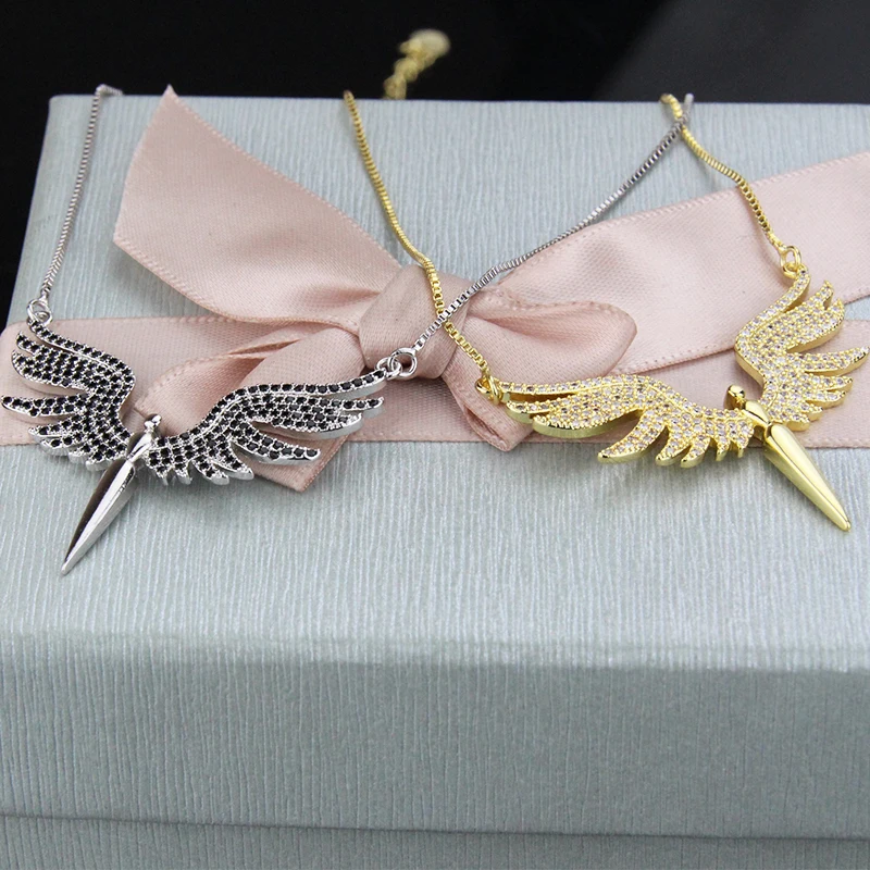 SUNSLL Новый трендовый Золотой/Серебряный цвет медное ожерелье черный/белый