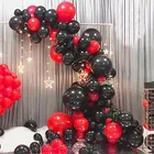 1 комплект воздушные шары гирлянда арочный комплект красные, черные латексных шарика в горошек, комплекты для детей, День рождения Baby Shower Свадебный декор