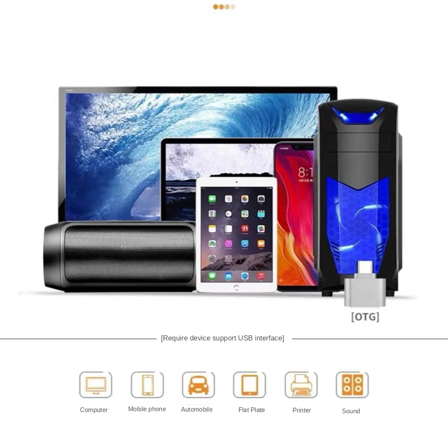 

High-Speed Sufficient] USB Drive 16G/32GB/64/128G Computer Mobile Phone Dual Purpose Students Office Car Mounted USB Drive