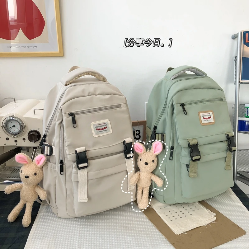 

Large Capacity Multi-pocket Women Backpack Preppy Style Schoolbag College Student Laptop Backpack for teen girls