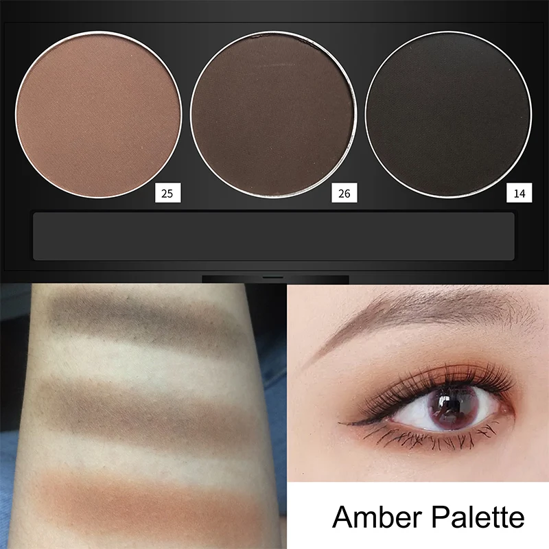 3 colors palette 11,11 цвет, салонная матовая палитра для теней, палитра для пигментов, стойкий макияж, пудра, пигмент, косметический набор для глаз, водостойкий, для красоты - Цвет: 3 colors palette