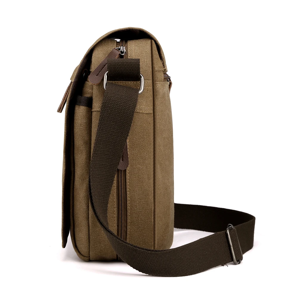 Винтажные холщовые мужские сумки на плечо Повседневная сумка мужская деловая