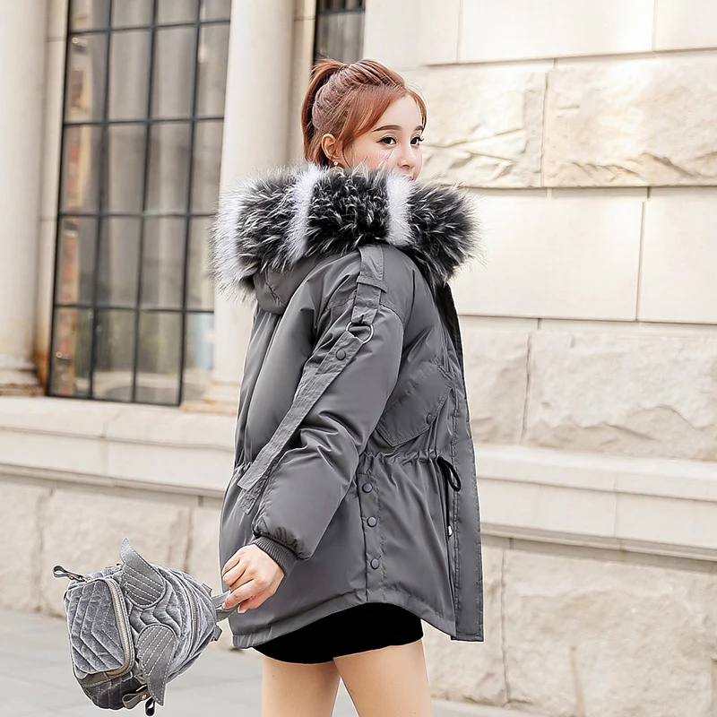 

2019 new autumn winter women fashion casual warm jacket female bisic coats Lady overcoat woman parka