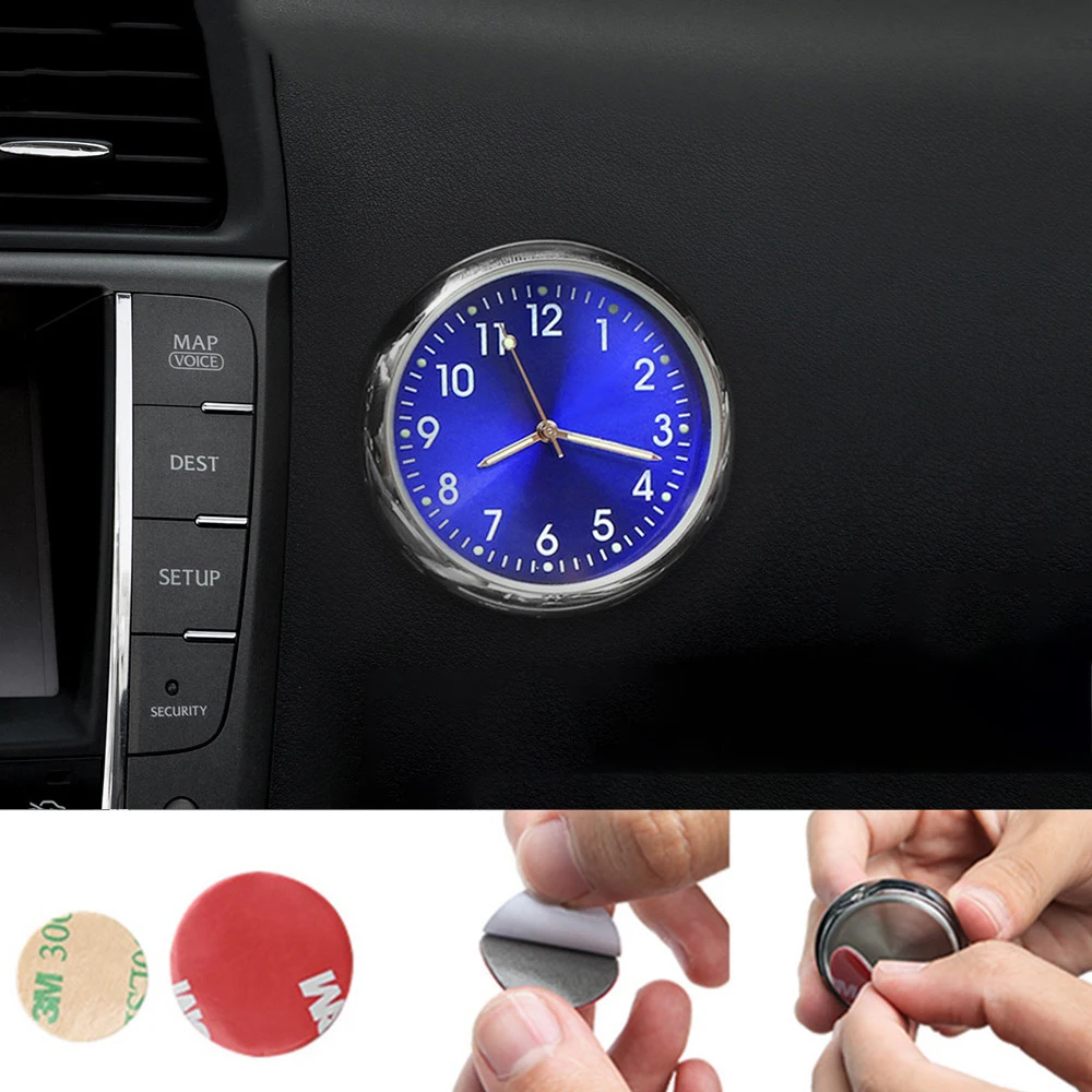 Светящиеся автомобильные кварцевые часы украшения для Volvo Ford focus VW Volkswagen JETTA MK6 GOLF 5