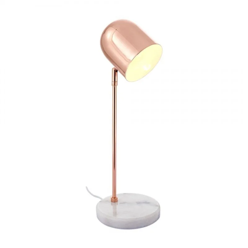 

Post-modern creative boutique modern simple metal desk lamp bedroom bedside marble base decorative desk lamp