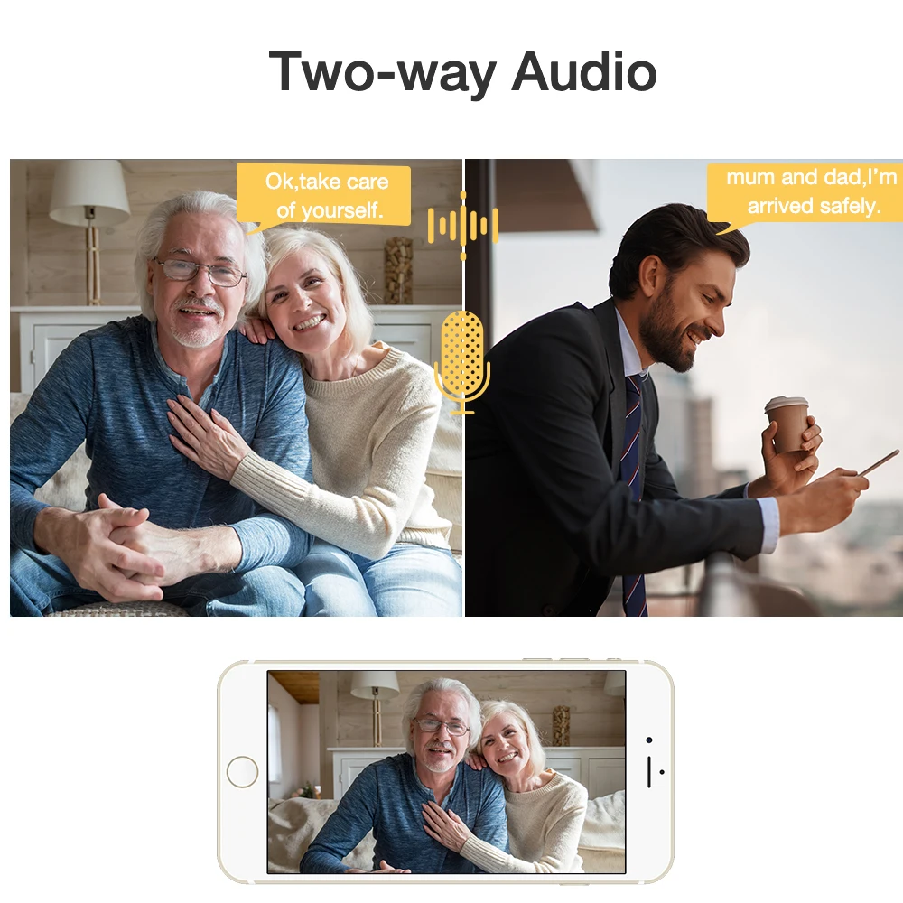 

2MP Wireless IP Camera Two-Way Audio Security Wifi Camera Baby Monitor Indoor Video Surveillance Dome Camera