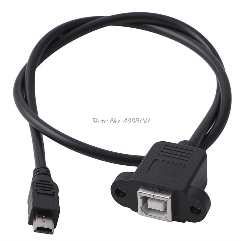 Монтажный кабель для принтера + винт Mini USB 5 Pin Male to 2 0 B Jack Female оптовая продажа